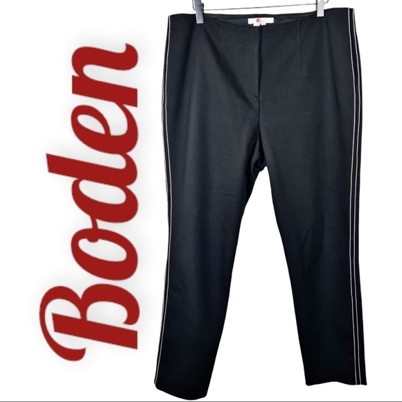 BODEN WOOL COTTON REVERSE STITCH ANKLE PANTS‎ NORMCORE PREPPY OFFICE, SIZE 10 - Picture 10 of 10